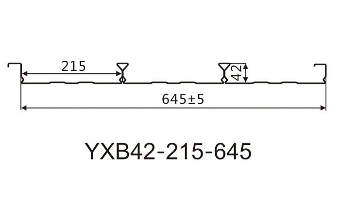 YXB42-215-645閉口樓承板